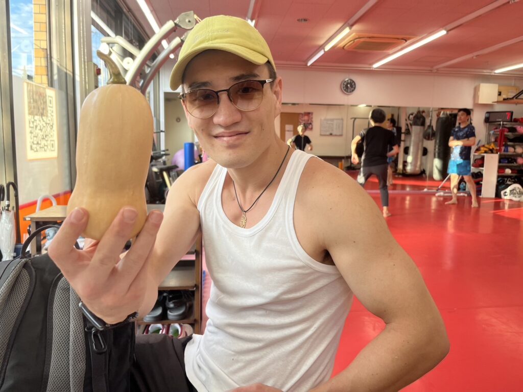 元君が育てたかぼちゃ